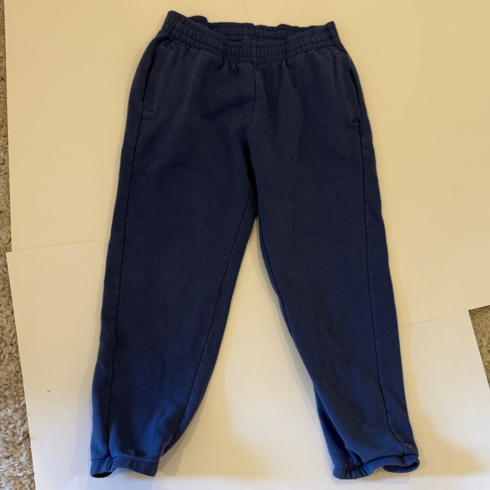 Athleta Girl  Navy Blue Elastic Waist Jogger Sweatpants- M (8-10)